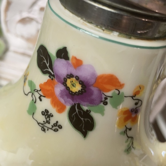 Vintage Royal Rochester Royalite Lusterware Handpainted Syrup /Creamer Dispenser - Picture 4 of 8